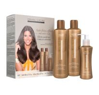 Kit Mantenimiento Brasil Cacau Efecto Antifrizz Y Cabellos Luminosos Shampoo + Acondicionador + Primer