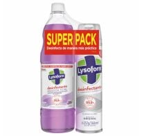 Pack Lysoform Desinfectante De Ambientes + Limpiador Líquido Lavanda 900 Ml