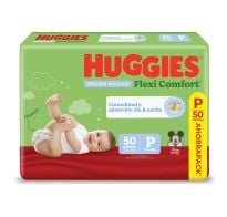 Pañal Huggies Flexi Comfort P 50 Unidades