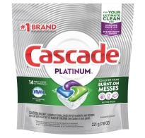 Detergente Para Lavavajillas Cascade Platinum 14 Cápsula