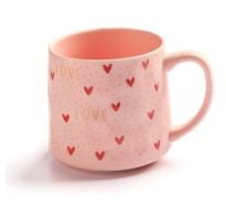 Taza Rosa De Corazones Farma Hogar