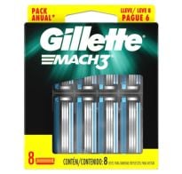 Repuesto De Gillette Mach3 8x6 Unidades