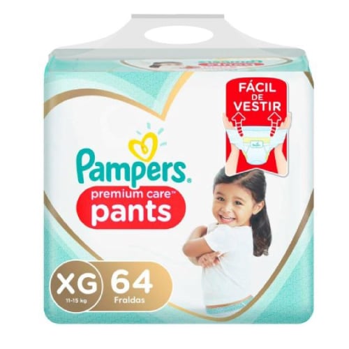 Pañales Pampers Pants Premium Care Xg 64 Unidades