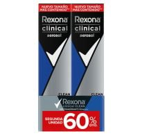 Desodorante Aerosol Rexona Men Clinical Clean 2 Unidades 150 Ml