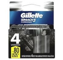 Repuesto De Afeitadora Gillette Mach3 Carbono 4 Unidades