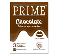 Preservativo Prime Chocolate 3 Unidades