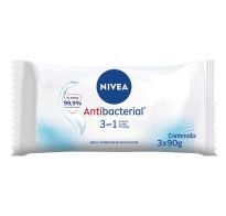 Jabón Antibacterial Nivea 3 Unidades 90 G