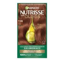 Tinta Garnier Nutrisse óleos N°7.35 Rubio Dorado