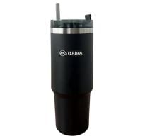 Vaso Térmico Amsterdam Con Sorbito Negro