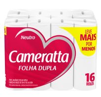 Papel Higiénico Cameratta Doble Hoja 16 Rollos