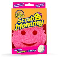 Esponja Scrub Mommy Combinada Rosada Y Blanca