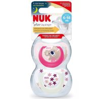 CHUPETE NUK SILICONA DIA Y NOCHE TALLE 2