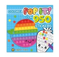 Libro Infantil Pinto Pop It Con 950 Stickers Ballena