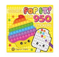 Libro Pinto Pop It Con 950 Stickers Cupcake