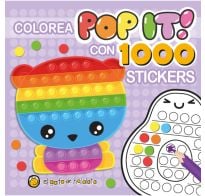 Libro Pinto Pop It Con 1000 Stickers Osito