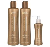 Kit Mantenimiento Brasil Cacau Efecto Antifrizz Y Cabellos Luminosos Shampoo + Acondicionador + Primer