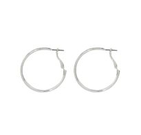 Aros Top Plateados 20 Mm