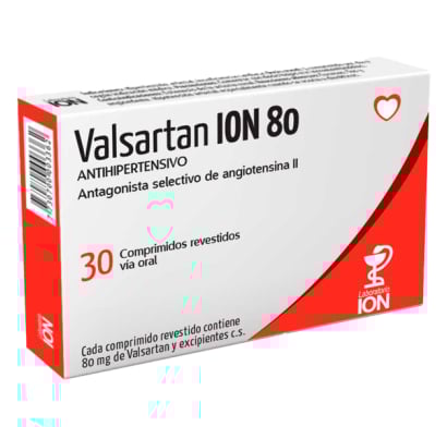 Valsartan Ion 80 Mg 30 Comprimidos Revestidos