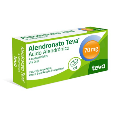 Alendronato 70 Mg 4 Comprimidos