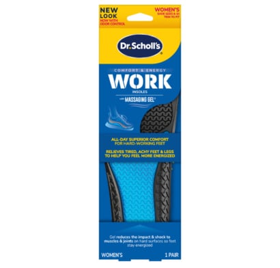 Plantilla Con Gel Dr Scholl's De Trabajo Con Gel Masajeador