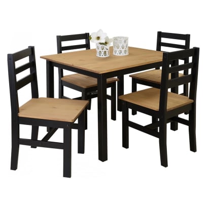 Juego De Comedor La Cueva Muebles 4 Sillas
