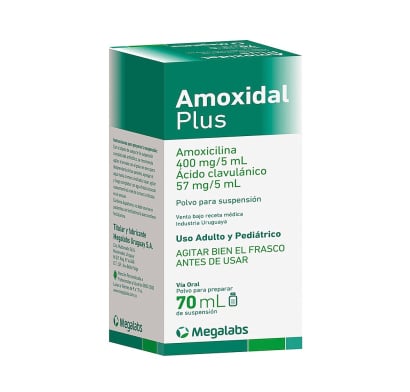 Amoxidal Plus Duo 400 Mg / 57 Mg Suspensión 70 Ml