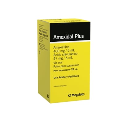 Amoxidal Plus Duo 400 Mg / 57 Mg Suspensión 70 Ml