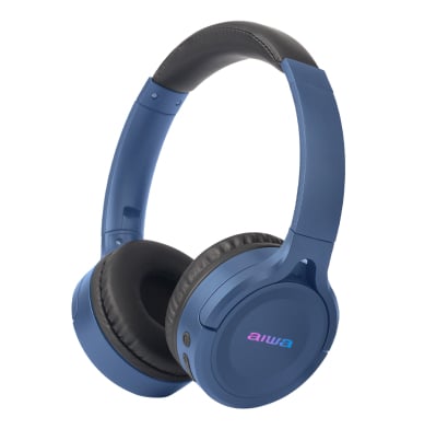Auriculares Inalámbricos Aiwa Con Bluetooth Y Micrófino Azul