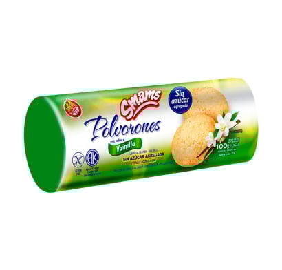 Galletas Smams Polvorón Vainilla Sin Gluten 115 G