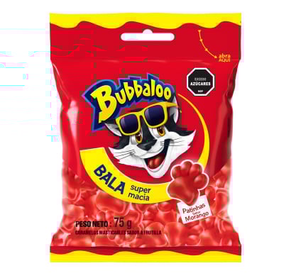 Gomitas Bubbaloo Bala Mix Frutilla 75 G