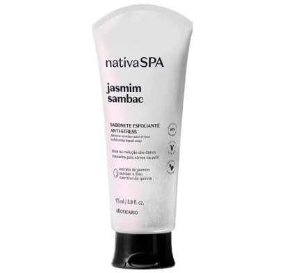 Jabón Líquido Corporal O Boticário Nativa Spa Jazmín 175 Ml 