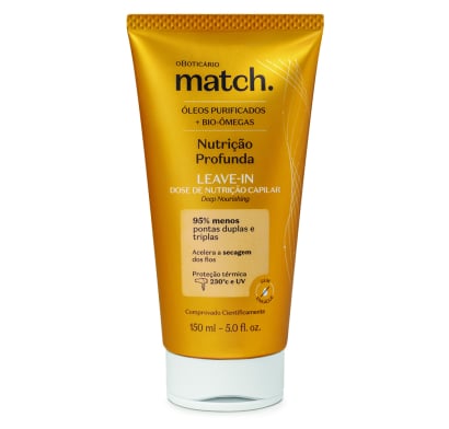 Protector Térmico O Boticário Match Nutrición Profunda 150 Ml