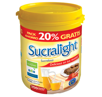 Edulcorante Sucralight Polvo Pote 250 G