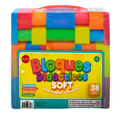 Juego Bloques De Goma Eva Royal 38 Piezas