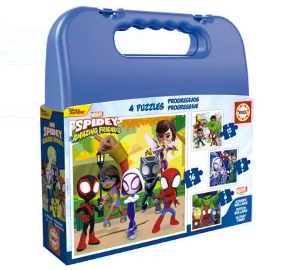 Puzzle Educa Valija Spidey 4 En 1