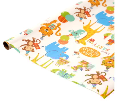 Papel De Regalo Happy Paper Animal 50x70 Cm