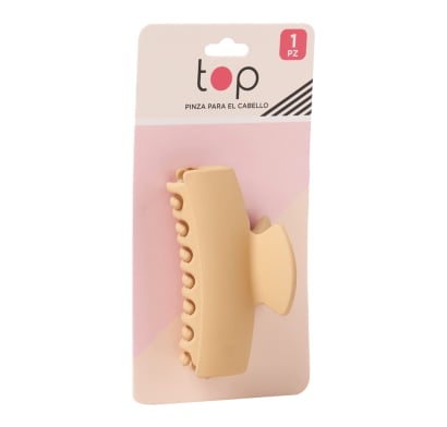 Pinza Para El Pelo Top Amarillo Mate 1 Unidad