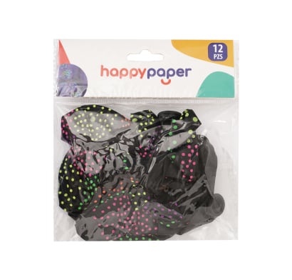 Globos Fluorescentes Happy Paper 12 Unidades