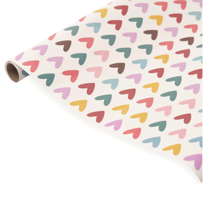 Papel De Regalo Happy Paper Corazones 50 X 70 Cm