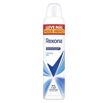 Antitranspirante En Aerosol Rexona Woman Cotton Dry 250 Ml