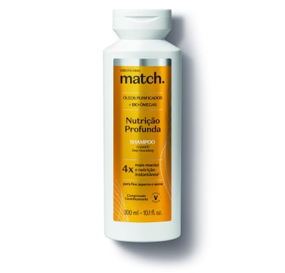 Shampoo O Boticário Match Nutrición Profunda 300 Ml