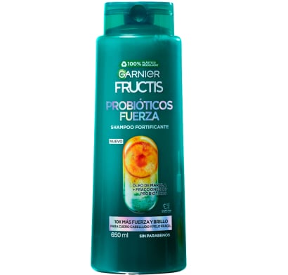 Shampoo Fructis Probióticos Fuerza 650 Ml