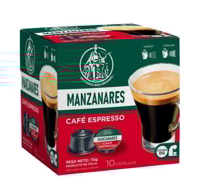 Cápsulas De Café Manzanares Expreso 10 Unidades
