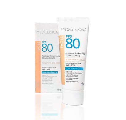 Protector Solar Medclinical Facial Beige Claro Fps80 40 G