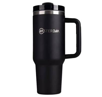 Vaso Amsterdam Con Mango Negro 1.2 L
