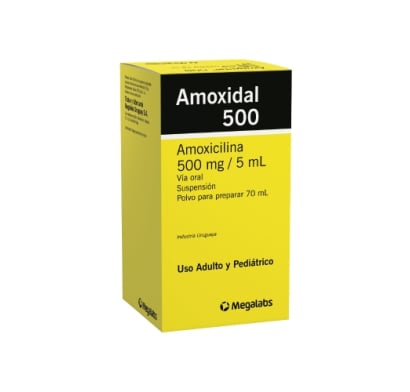 Amoxidal Suspensión 500 Mg 70 Ml