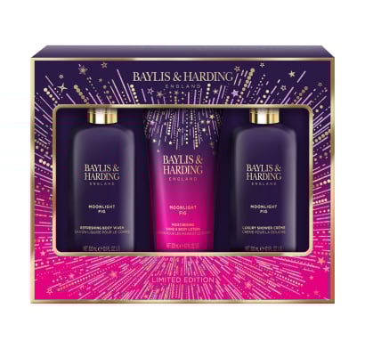Set De Ducha Baylis & Harding Moonlight Fig Luxury 3 Unidades