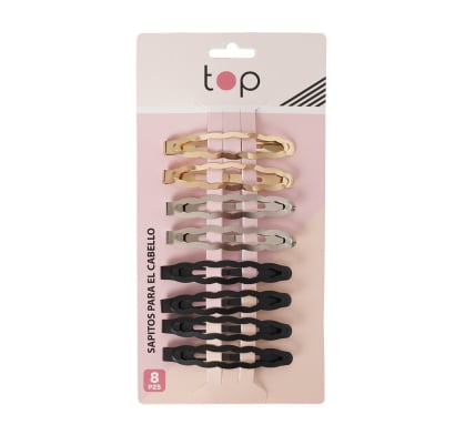 Broches Para El Pelo Top Ondulados 8 Unidades