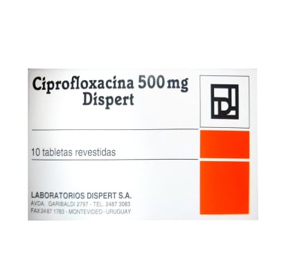 Ciprofloxacina Dispert 500 Mg 10 Comprimidos