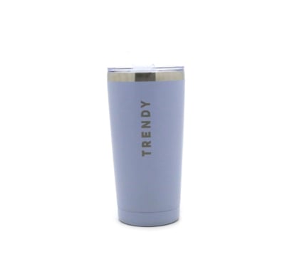Vaso Trendy Con Tapa Y Sorbete Lila 600 Ml